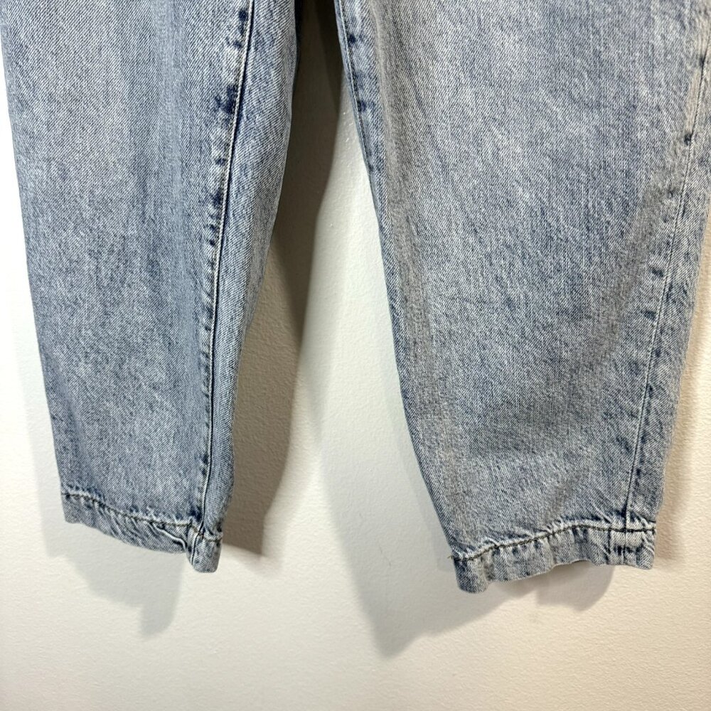 Banana Republic Barrel Jeans 28 / 6 Light Wash Relaxed Denim Mid Rise Ankle - Picture 4 of 10